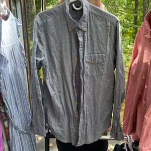 J. Crew Striped Gray Shirt